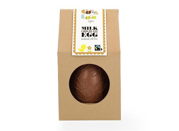 Organic Milk Chocolate Easter Egg filled with Buttons 225g