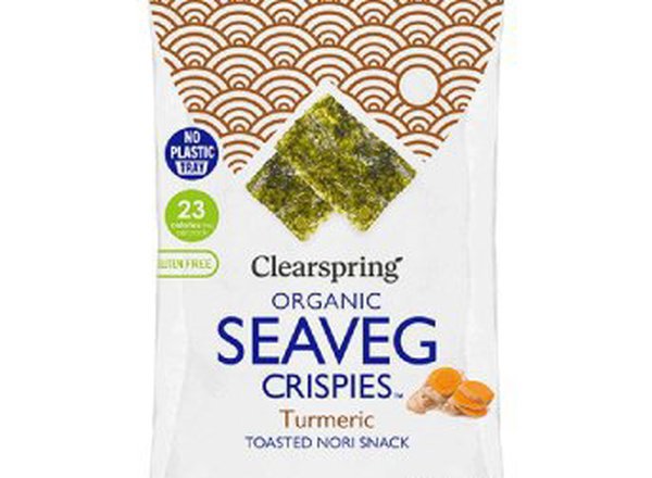 Clearspring Turmeric Seaveg Crispies - toasted nori snack