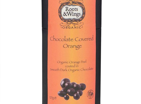 Roots & Wings Organic Chocolate Covered Orange 120g