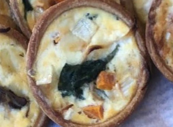 Quiche-Goats Cheese Onion Chutney & Spinach