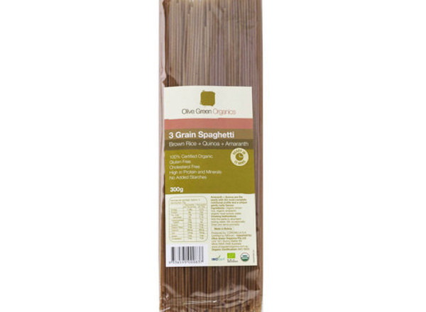 Pasta Organic (Gluten-Free): Spaghetti : Tri Grain - Quinoa, Brown Rice & Amaranth - OG