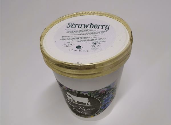 Taw River Dairy Luxury Ice Cream - Strawberry No Organic