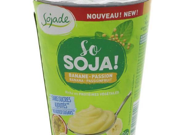 Yoghurt Soya Banana Passionfruit (Sojade)