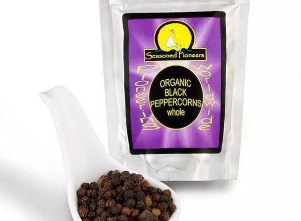 Seasoned Pioneers Organic Black Peppercorns Whole