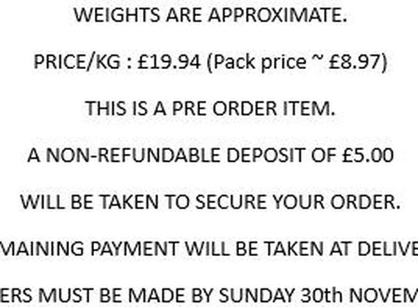 Organic Pork Sausages (chipolatas) (450g)