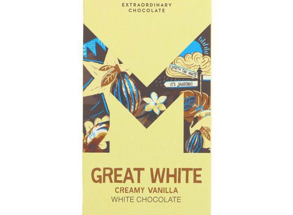 Montezuma Great White organic chocolate bar
