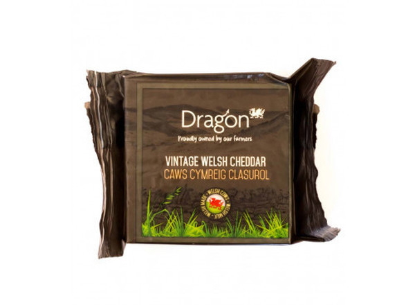 Dragon, Vintage Welsh White Cheddar, 180g Wedge