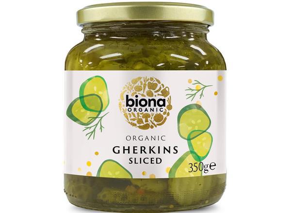 Organic Gherkin Slices 350g