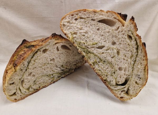 Wild Garlic + Rosemary Sourdough