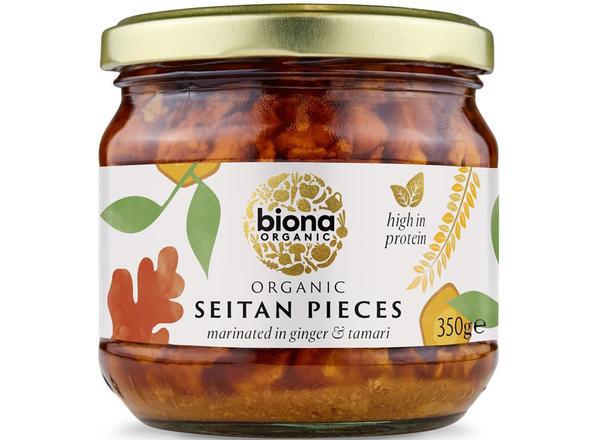 Organic Seitan Pieces marinated in ginger and soya sauce 350g