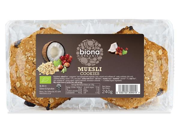 Organic Muesli Cookies 240g