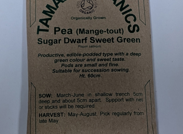 (Seeds) Pea - Sugar Dwarf Sweet Green