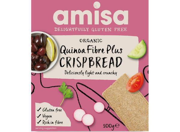 Amisa Gluten Free Quinoa Fibre Plus Crispbread Organic 100g