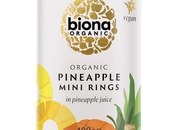 Mini Pineapple Rings in Pineapple Juice Organic 400g