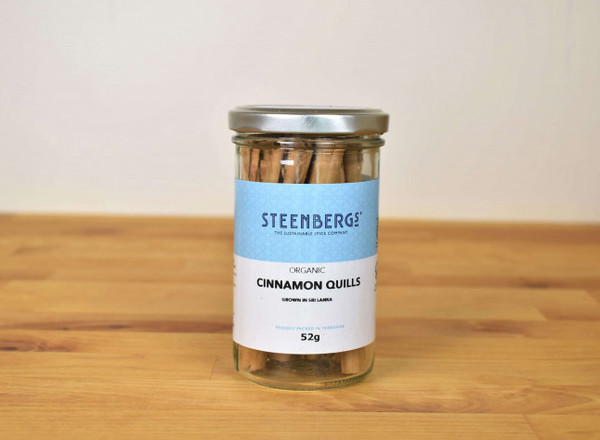 Steenbergs Organic Fairtrade Cinnamon quills; large jar