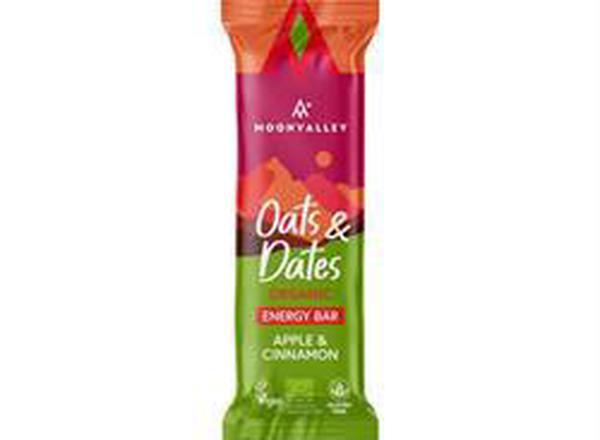 Organic Gluten-free Oats & Dates Energy Bar Apple & Cinnamon 50g