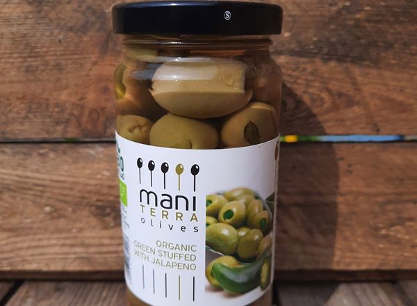 Mani Terra Green Olives Stuffed with Jalapeno 200g