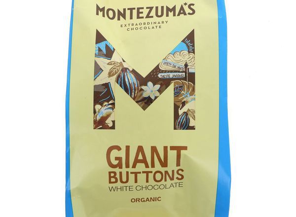 Montezuma Giant organic white chocolate button