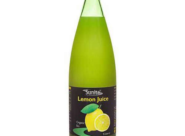 Lemon Juice - Sunita organic in glass bottle