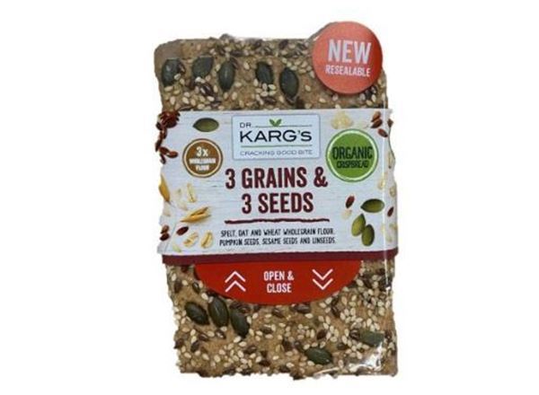 Organic 3 Grain Seed Crispbread - 200G