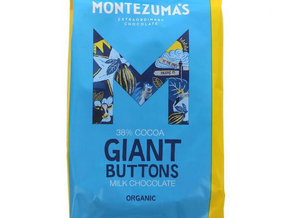 Montezuma organic milk choc button