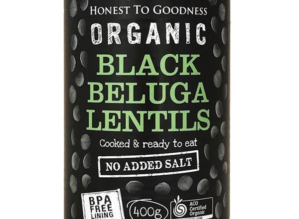 Lentil Organic: Black Beluga (Cooked)- HG