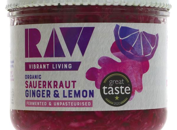 Organic Ginger & Lemon Sauerkraut - 410G