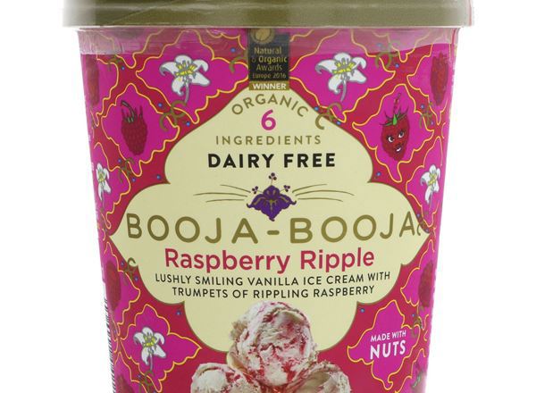 Organic Vegan Raspberry Ripple Ice Cream - 500ML