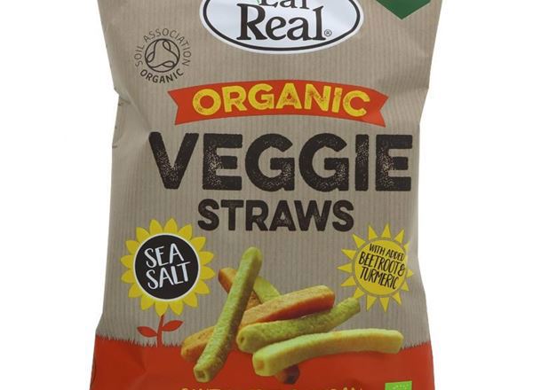 (Eat Real) Straws - Veggie Sea Salt 100g