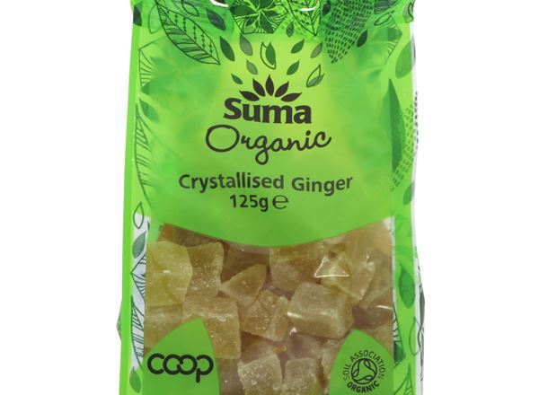 Organic Ginger - crystallised - 125G