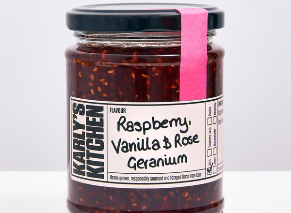 Karly's Raspberry, Vanilla & Rose Geranium Jam