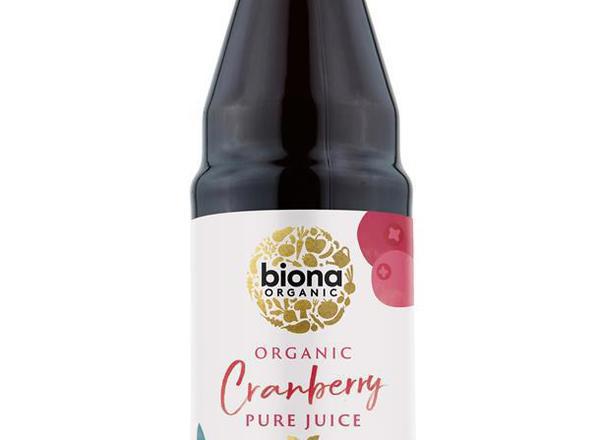 Organic Pure Cranberry Juice 750ml