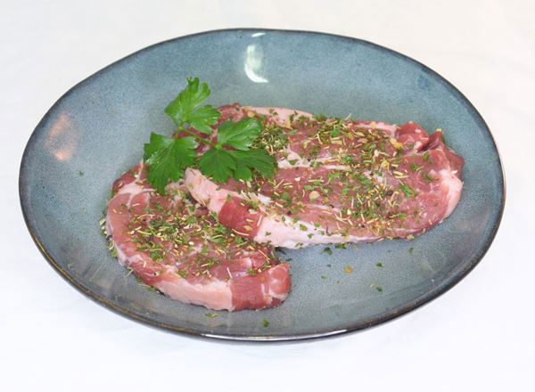 Pork (Free Range): Scotch Fillet Steak with Herbs - SO (Esky Required)