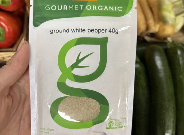 Gourmet Organic Pepper White Ground