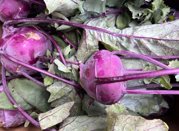 Kohlrabi - Red - Organic - with tops
