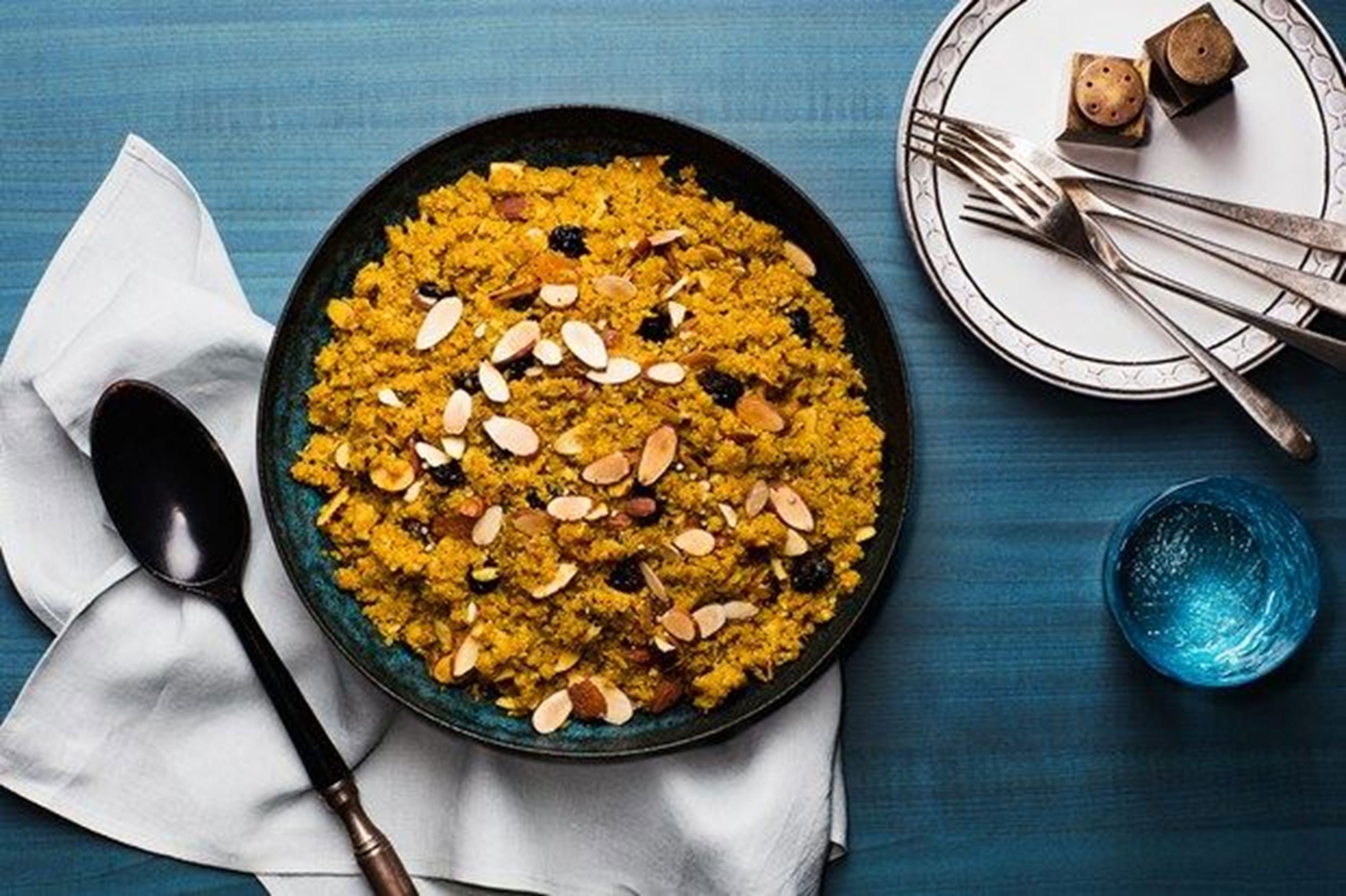 Cauliflower 'Couscous' With Dried Fruit and Almonds Recipes Ooooby
