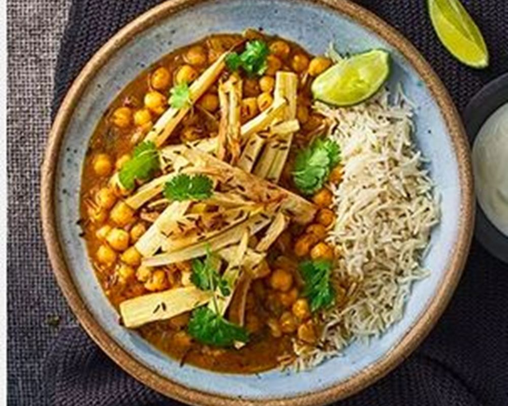 Chickpea and roasted parsnip curry