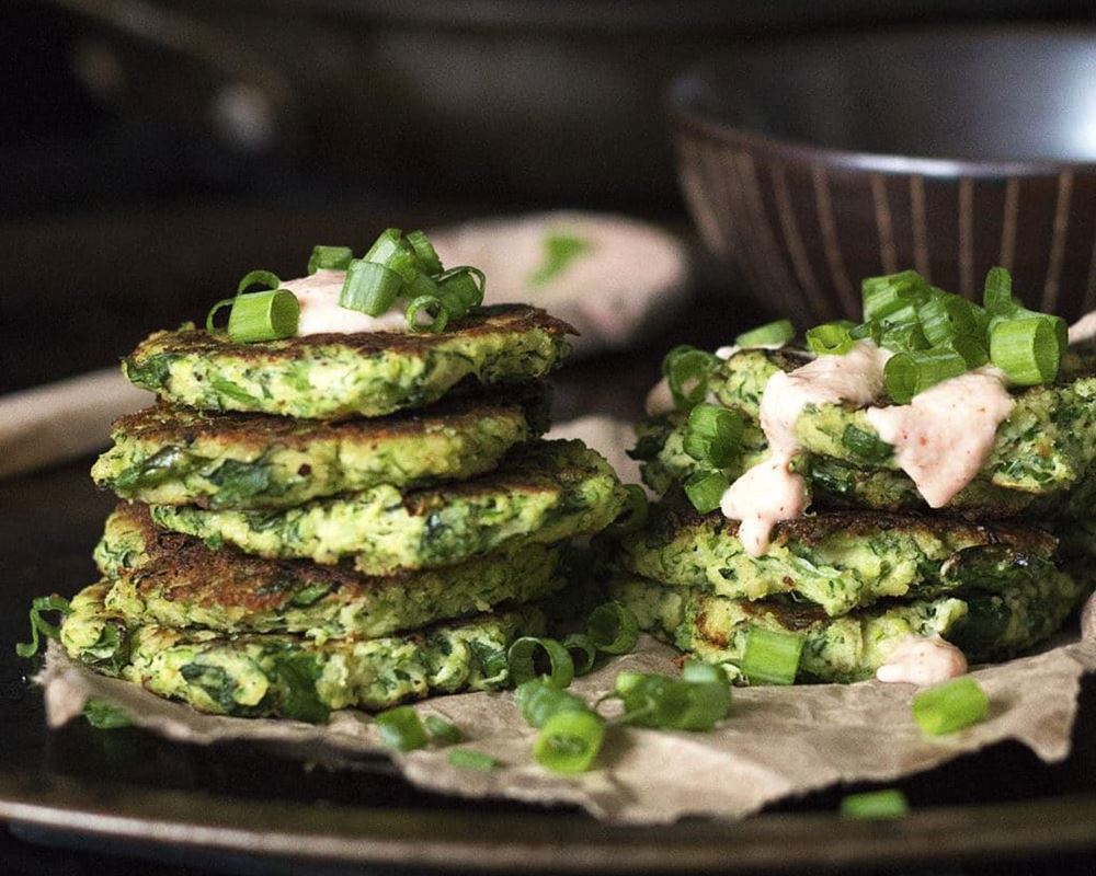 Zucchini and Kale Fritters