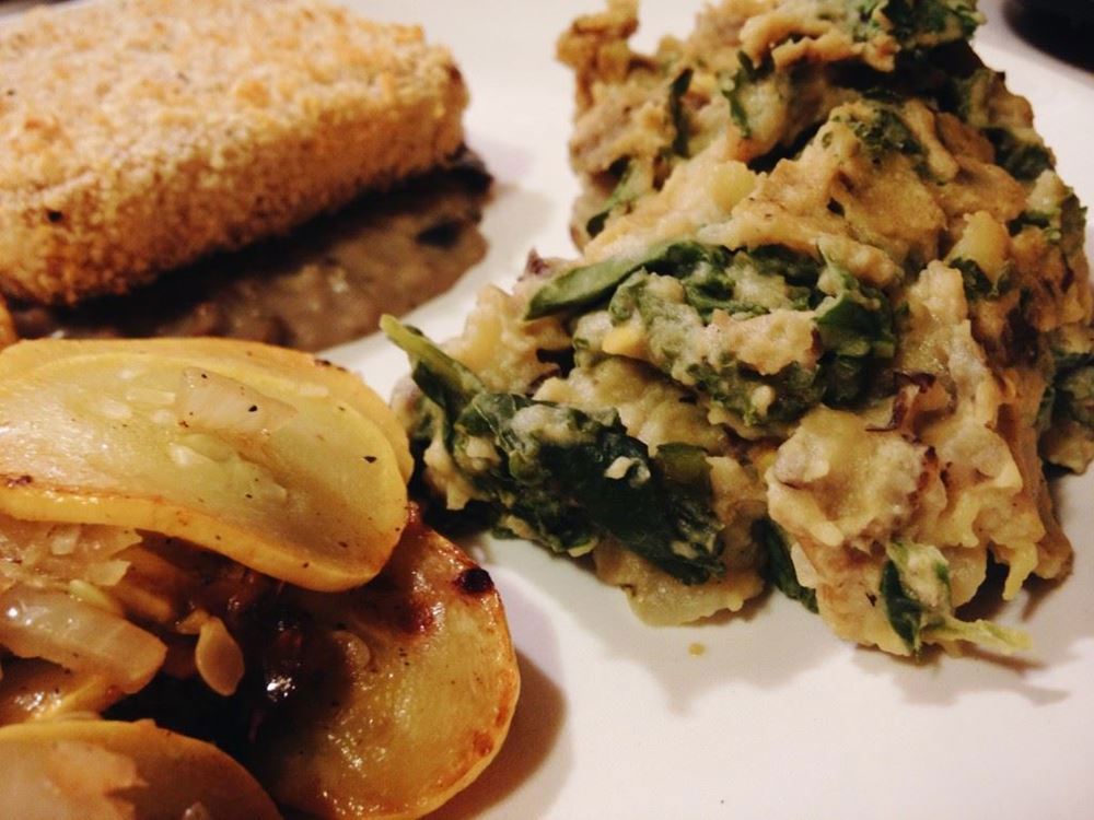 Vegan Sunchoke & Kale Mashed Potatoes