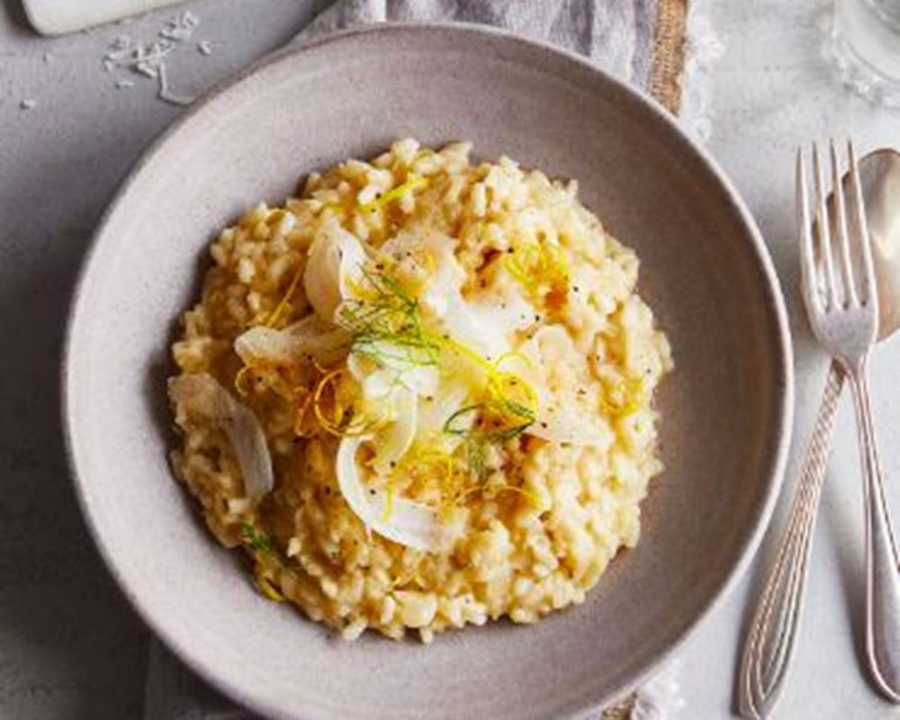 Lemon and fennel risotto