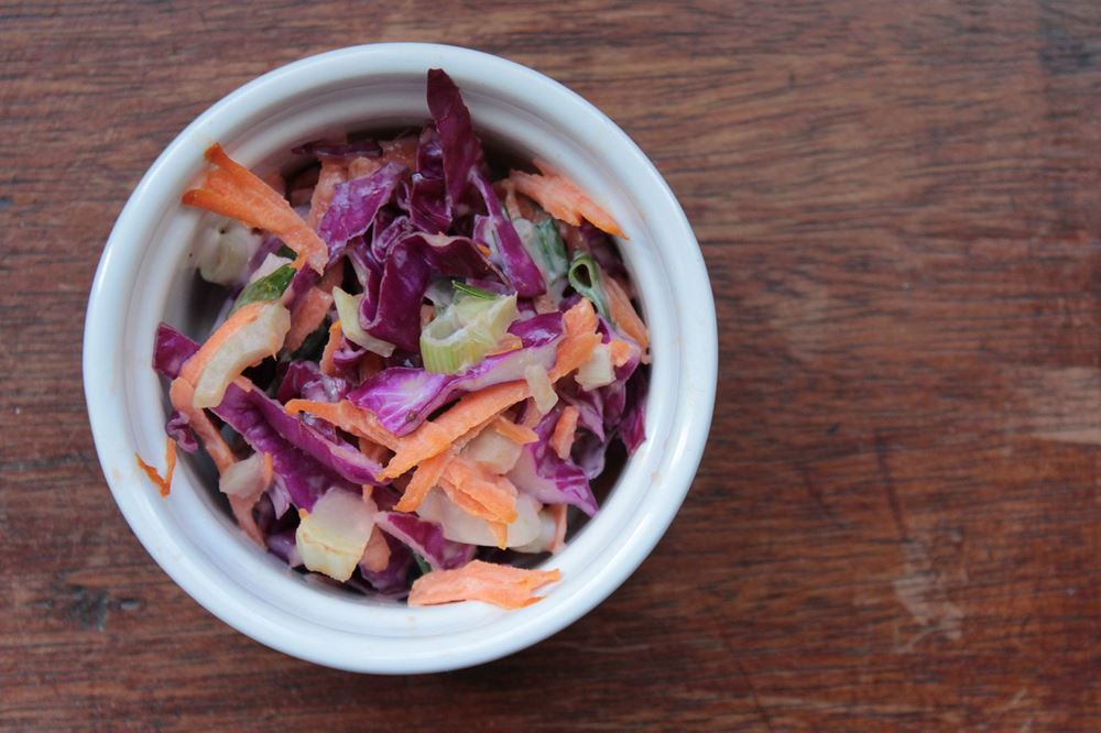 Cabbage and Carrot Coleslaw with Fennel