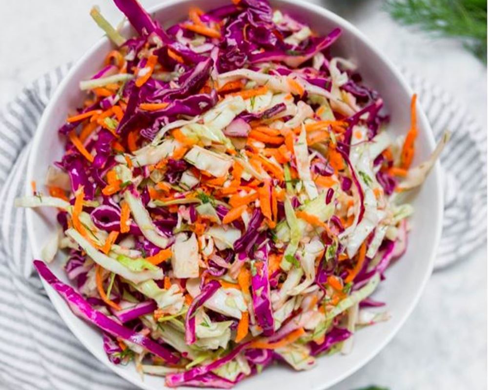 Easy Cabbage Dill Coleslaw