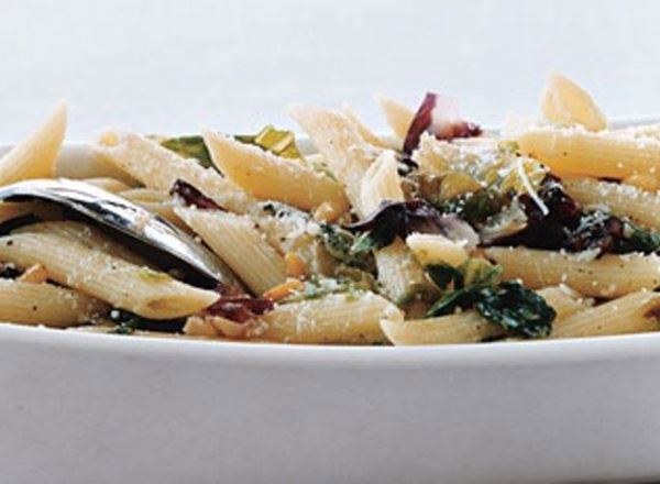 Penne With Garlicky Greens