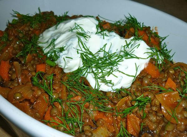 Turkish Carrots and Lentils