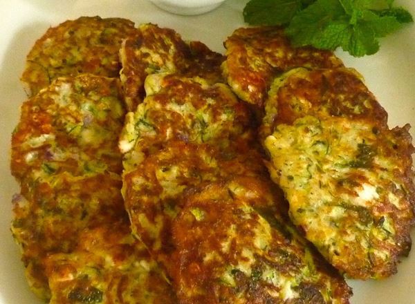 Turkish Courgette and Feta Fritters