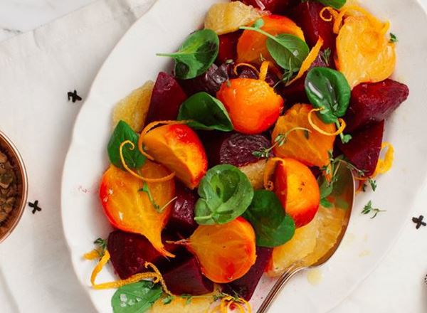 Simple Roasted Beets with Citrus