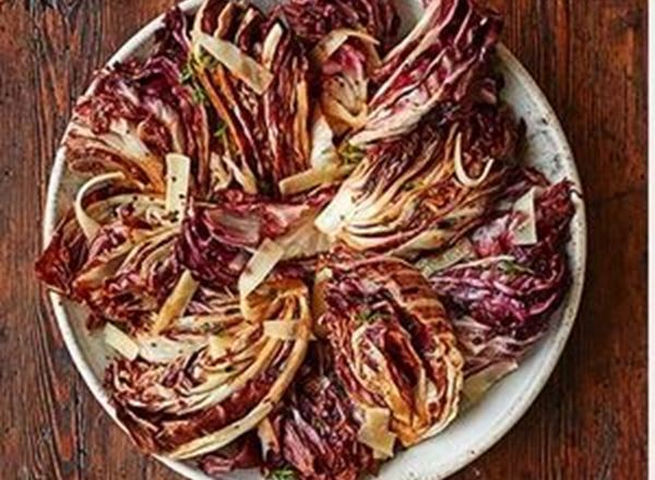 Grilled radiccchio with fontina