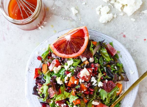 Winter Salad w/ Blood Orange Vinaigrette