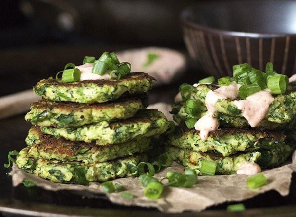 Zucchini and Kale Fritters